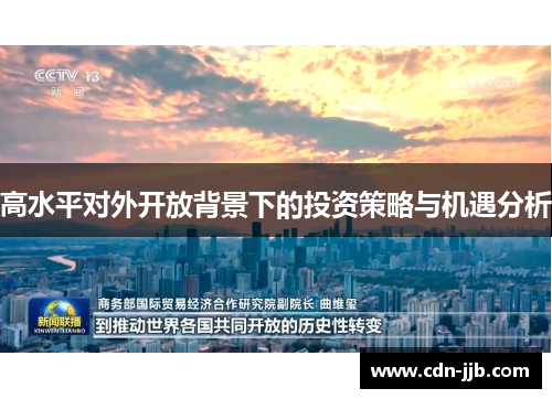高水平对外开放背景下的投资策略与机遇分析 高水平对外开放背景下的投资策略与机遇分析